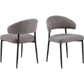Ebuy24 2 tuolin setti Edina, ruskea