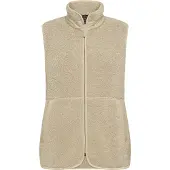 Didriksons Siv, fleece liivi, naiset, clay beige