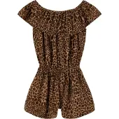 Name it Nkfvinaya Ss Playsuit Fffff Noos - Brown - 134