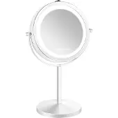Gillian Jones Table Mirror With Led Light & X10 Magnification White