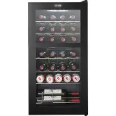 Cavin Vapaasti seisova viinikaappi - Northern Collection 28 Black