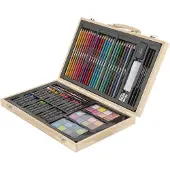 Creative Craft Group Art set 79 pieces in wooden case