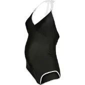 Mamalicious Mlblair Halter Contrast Hc Swimsuit 2F - Black - XS