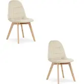 Leobert Tuoli BORA - beige sametti x 2