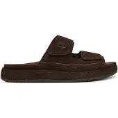 Timberland Casco Cove Slide Sandal Dark Brown Suede - Brown - 46