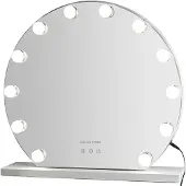Gillian Jones 12 bulb Hollywood mirror with adjustable light