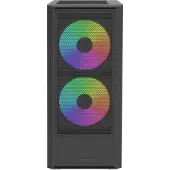 Montech X2 Plus -miditornikotelo ikkunalla ja RGB-valaistuksella, musta