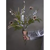 Bloomingville Orkidea varsi, Valkoinen, Keinotekoisia kukkia
