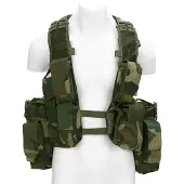 101 Inc Fostex Tactical Vest (Color: Woodland)