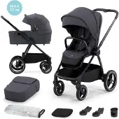 Kinderkraft NEA 2-in-1 Yhdistelmävaunut, Deep Grey