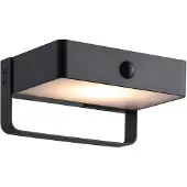 Nordlux Saulio Solar musta seinävalaisin