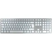 Cherry KC 6000 SLIM FOR MAC -ergonominen näppäimistö, SX, hopea