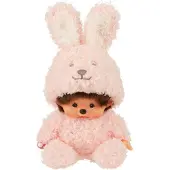 Monchhichi Pehmolelu istuva Fluffy Bunny, 18 cm