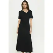 Soft Rebels Srella Drape Dress - Black - S