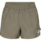Asics Nagino Run 4IN Green Women's Shorts, Size XS