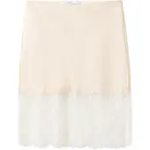 Mango Lace Slip Skirt - Cream - M