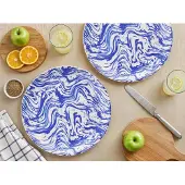 Hobby Hall Tarjoilusetti Blue Wave 6-osainen keramiikka 25,5 cm konepesun kestävä