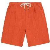 KnowledgeCotton Apparel Fig Loose Structure Shorts - Orange - L