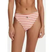 Calvin Klein High Leg Bikini - Coral - XS