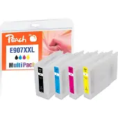 Peach PI200-816, Erittäin (Super) korkea värintuotto, Musta, Syaani, Magenta, Keltainen, 4 kpl, Monipakkaus