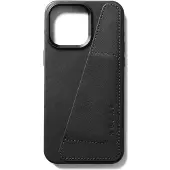 Mujjo Full Leather Wallet, iPhone 15 Pro Max -lompakkokotelo, Musta