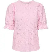 ONLY Onlnew Smilla S/S Puff Top Jrs - Pink - S
