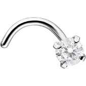 Wildcat Great Setting Crystal Nosestud - 0,8 mm, Cristallin