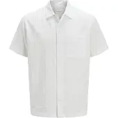 Jack & Jones Jprcceaston Seersucker S/S Shirt Ln - White - M