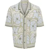 Only & Sons Onsduke Rlx Jaq Ss Shirt Knit - Khaki green - S