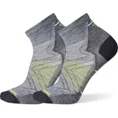 Smartwool Run ZC Ankle Socks Medium Gray Urheilusukat L