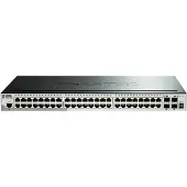 D-Link SmartPro DGS-1510-52X, räkkiasennettava kytkin, L3-hallinnoitu, 1U, musta/harmaa