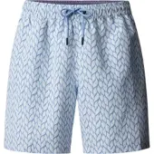 Hackett London for man. HMB100023 Crystalline blue swimming costume (M), White, Beachwear, Polyester