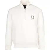 Armani Exchange for man. XM000370AF10818U0009 White Casual Sweatshirt (S), Cotton, Long sleeve