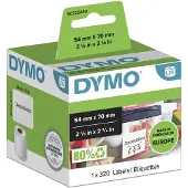 Dymo LabelWriter -yleistarra 70 x 54 mm, 320 tarraa, valkoinen