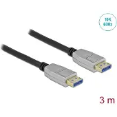 DeLOCK – DisplayPort cable 10K 60 Hz 54 Gbps metal housing 3 m (80267)