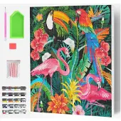HOBBY2YOU pikselitaide askartelusetti tropical 30x40 cm, SP45614
