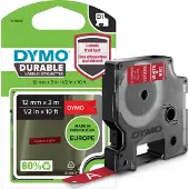 Dymo – D1 Durable 12 mm x 3 M, white on red (1978366)