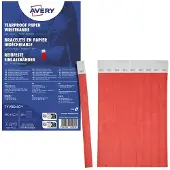 Avery Tearproof Writsbands Red Tyvek256x19mm