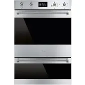 Smeg Classic Kalusteisiin sijoitettava uuni ja kompaktiuuni DOSP6390X (teräs)