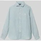 Ralph Lauren Striped Linen Shirt - Blue - 132-137