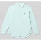 Ralph Lauren Classic Fit Striped Oxford Shirt - Green - 132-137