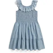 Ralph Lauren Smocked Denim -mekko