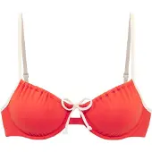 Copenhagen Studios Bikinitoppi tummanoranssi / valkoinen