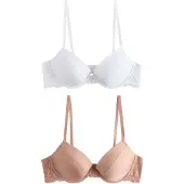 Next Rintaliivi nude / valkoinen