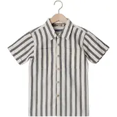 Daily7 Shirt Stripe Cotton - Grey - 110