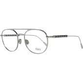 Tod'S TO5229 55/20/145 kiiltävä palladium metalli miesten silmälasit