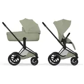Cybex Priam Style yhdist mttblk (pkt) Matte Black/Sage Green