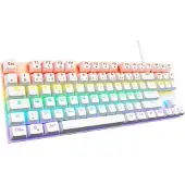 The G-Lab Pelinäppäimistö The G-Lab Mercury Valkoinen AZERTY