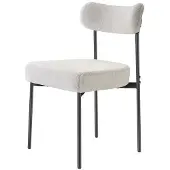 Hobby Hall Ruokatuolien setti 4 kpl, 54,5x50x79,5 cm, valkoinen, verhoiltu