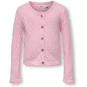 ONLY Kmgmegan Life Ls Cardigan Knt Noos - Pink - 128